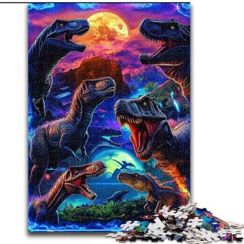 1000-teiliges Puzzle mit Dinosauriermotiv für Erwachsene, 50x75cm, Eltern, Partner, Freunde – ab 14 Jahren 1000-teiliges Puzzle mit Dinosauriermotiv für Erwachsene, 50x75cm, Eltern, Partner, Freunde – ab 14 Jahren von ZKYUBEK