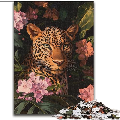 1000-teiliges Puzzle mit Leopardenmotiv, 26x38cm, Familie und Freunde, geeignet für Kinder ab 14 Jahren von ZKYUBEK