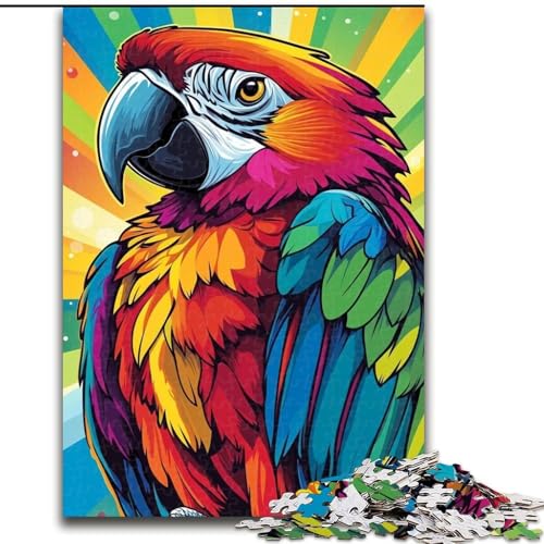 1000-teiliges Puzzle mit Papagei, anspruchsvolle Puzzles, 26x38cm, Muttertag, Geburtstag, Weihnachten von ZKYUBEK