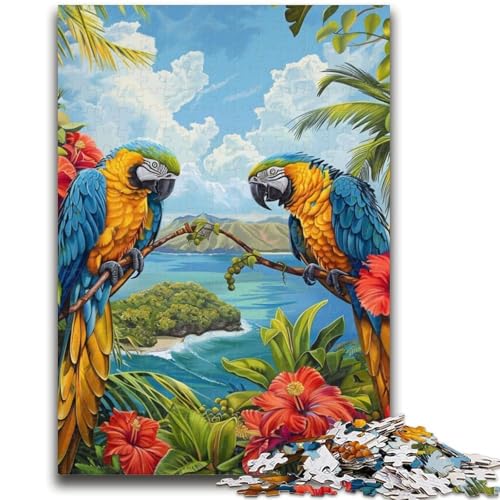 1000-teiliges Puzzle mit Regenwaldpapagei, Denksportaufgabe für die Wanddekoration, einzigartige Geburtstags Kinder ab 14 Jahren, 26x38cm 1000-teiliges Puzzle mit Regenwaldpapagei, Denksportaufgabe für die Wanddekoration, einzigartige Geburtstags Kinder ab 14 Jahren, 26x38cm von ZKYUBEK