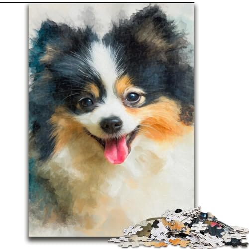 1000-teiliges Puzzle mit Zwergspitz, 50x75cm, Familie und Freunde, geeignet für Kinder ab 14 Jahren 1000-teiliges Puzzle mit Zwergspitz, 50x75cm, Familie und Freunde, geeignet für Kinder ab 14 Jahren von ZKYUBEK