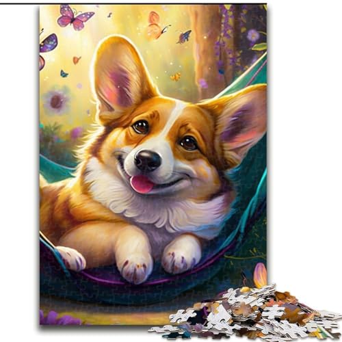 1000-teiliges Puzzle mit wunderschönen Corgi-Puzzles für Erwachsene, Größe 50x75cm, interaktives Familienspiel, Familienaktivitätsspiel 1000-teiliges Puzzle mit wunderschönen Corgi-Puzzles für Erwachsene, Größe 50x75cm, interaktives Familienspiel, Familienaktivitätsspiel von ZKYUBEK