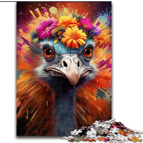 1000-teiliges Straußenpuzzle für Erwachsene, Größe 26x38cm, Denkspiel für Teenager 1000-teiliges Straußenpuzzle für Erwachsene, Größe 26x38cm, Denkspiel für Teenager von ZKYUBEK