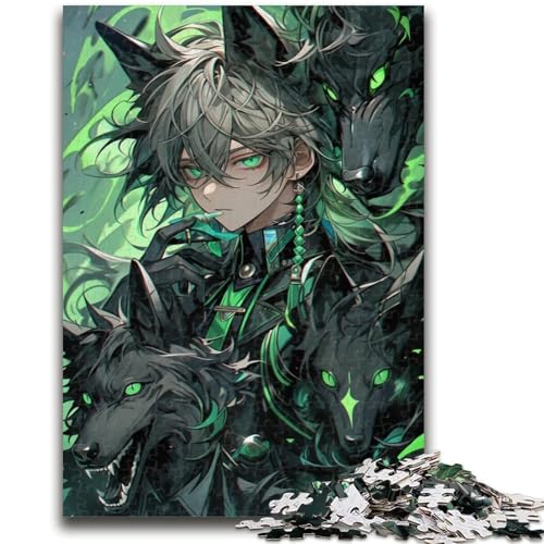 Anime Boy 1000-teiliges Puzzle für Erwachsene und Jugendliche, anspruchsvolles Spiel und Lernspiel für die ganze Familie zum Geburtstag, Weihnachten, 26x38cm von ZKYUBEK