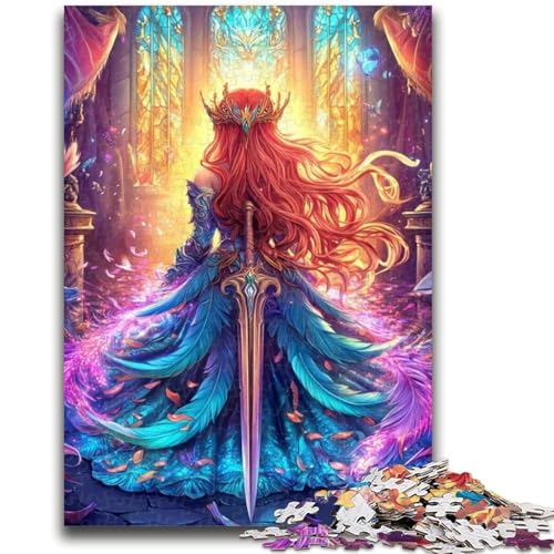 Anime-Mädchen-Puzzle, 1000 Teile, für Teenager, Mustermontage, Angebot als Geschenk für die ganze Familie, geeignet für Kinder ab 14 Jahren, 26x38cm von ZKYUBEK