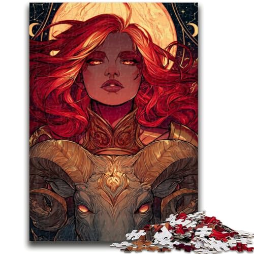 Anime-Mädchen-Puzzle für Erwachsene, 1000 Teile, lustige Spiele, Wanddekoration, einzigartige Geburtstags, 50x75cm von ZKYUBEK