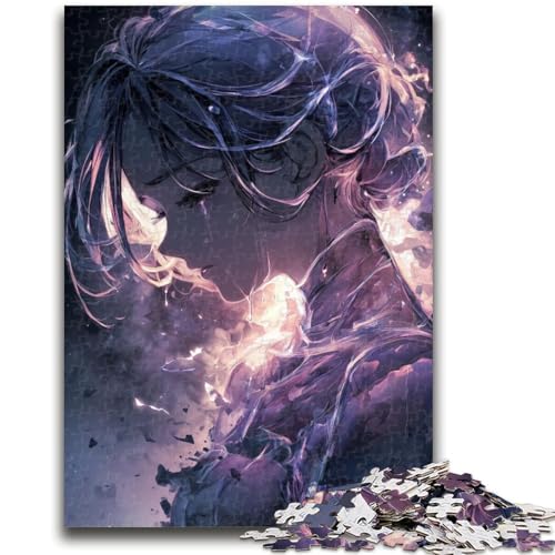 Anime-Mädchen-Puzzle für Teenager, 1000 Teile, anspruchsvolles Spiel und Lernspiel für die ganze Familie zum Geburtstag, Weihnachten, 26x38cm von ZKYUBEK
