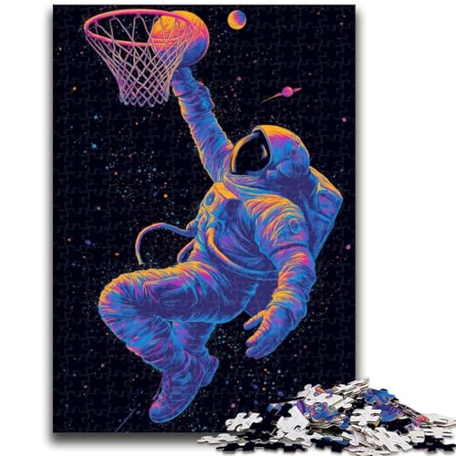 Astronaut schießt Basketball, 1000-teiliges Puzzle für Teenager, Familienunterhaltungsspielzeug ganze Familie, 26x38cm Astronaut schießt Basketball, 1000-teiliges Puzzle für Teenager, Familienunterhaltungsspielzeug ganze Familie, 26x38cm von ZKYUBEK