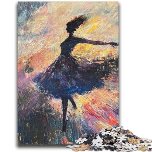 Balletttänzer-Puzzle für Teenager, 1000 Teile, anspruchsvolles Spiel und Lernspiel für die ganze Familie zum Geburtstag, Weihnachten, 50x75cm von ZKYUBEK