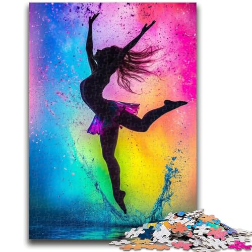Balletttänzerin-Ölgemälde-Puzzle für Erwachsene 1000 Teile, lustige Spiele, Wanddekoration, einzigartige Geburtstags, 26x38cm von ZKYUBEK