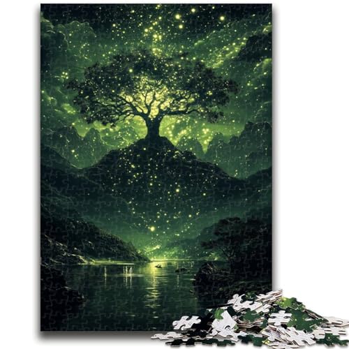Baum des Lebens Puzzle für Teenager 1000 Teile, anspruchsvolles Spiel und Familienspiel Lernspiel für Geburtstag, Weihnachten 26x38cm von ZKYUBEK