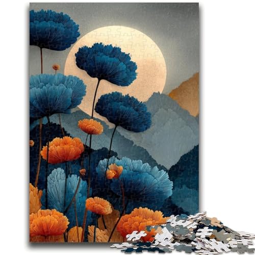 Blumen-Ölgemälde-Puzzle für Teenager, 1000 Teile, anspruchsvolles Spiel und Lernspiel für die ganze Familie zum Geburtstag, Weihnachten, 26x38cm von ZKYUBEK