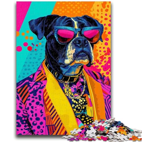 Boxerhund-Puzzle, 1000 Teile, für Erwachsene ab 14 Jahren, Heimdekoration, Familienspiele, Weihnachts- und Geburtstagsgeschenke, 26x38cm Boxerhund-Puzzle, 1000 Teile, für Erwachsene ab 14 Jahren, Heimdekoration, Familienspiele, Weihnachts- und Geburtstagsgeschenke, 26x38cm von ZKYUBEK