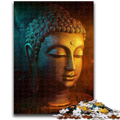 Buddha-Graffiti-Puzzle, 1000 Teile, für Erwachsene und Jugendliche, anspruchsvolles Spiel und Lernspiel für die ganze Familie zum Geburtstag, Weihnachten, 26x38cm von ZKYUBEK
