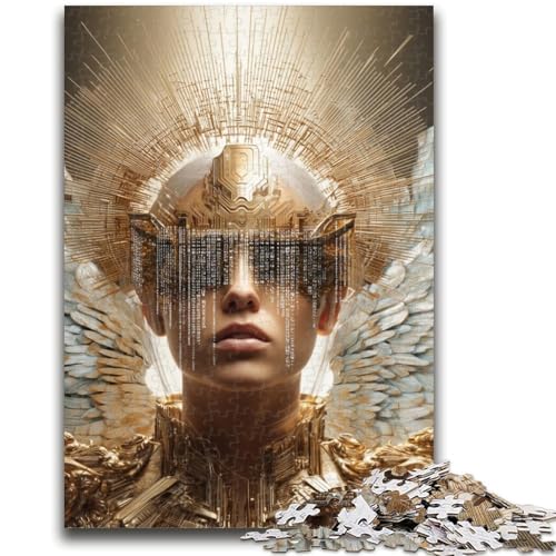 Cosmic Angel Puzzle für Erwachsene 1000 Teile, lustige Spiele, Wanddekoration, einzigartige Geburtstags, 26x38cm von ZKYUBEK