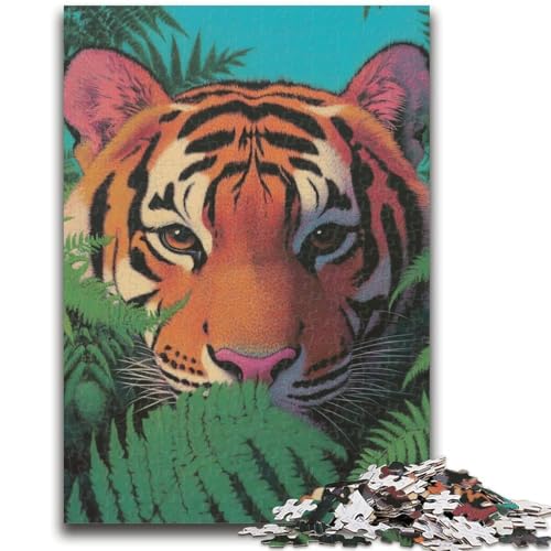 Dschungeltiger, 1000-teiliges Puzzle für Erwachsene und Jugendliche, anspruchsvolles Spiel und Lernspiel für die ganze Familie zum Geburtstag, Weihnachten, 26x38cm Dschungeltiger, 1000-teiliges Puzzle für Erwachsene und Jugendliche, anspruchsvolles Spiel und Lernspiel für die ganze Familie zum Geburtstag, Weihnachten, 26x38cm von ZKYUBEK