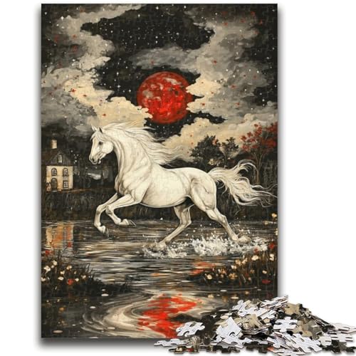 Einhorn-Puzzles für Erwachsene und Jugendliche, pädagogisches Stressabbau-Spielzeug, ganze Familie, 26x38cm von ZKYUBEK