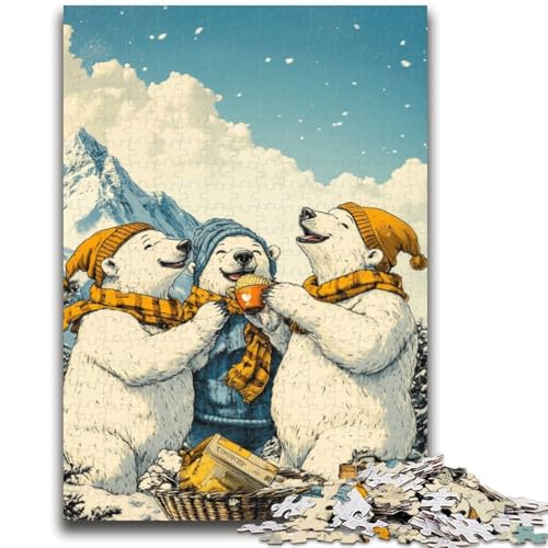 Eisbärenpärchen-Puzzle für Erwachsene und Jugendliche, geeignet für Kinder ab 14 Jahren. Familienspaß ganze Familie. 50x75cm Eisbärenpärchen-Puzzle für Erwachsene und Jugendliche, geeignet für Kinder ab 14 Jahren. Familienspaß ganze Familie. 50x75cm von ZKYUBEK