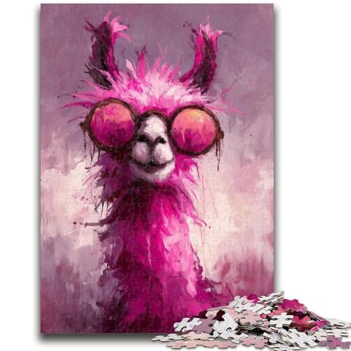 Fantasy-Alpaka-Puzzle, 1000 Teile, für Erwachsene ab 14 Jahren, Heimdekoration, Familienspiele, Weihnachts- und Geburtstagsgeschenke, 50x75cm von ZKYUBEK