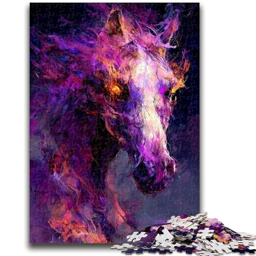 Fantasy Horse 1000-teiliges Puzzle für Erwachsene und Jugendliche, anspruchsvolles Spiel und Lernspiel für die ganze Familie zum Geburtstag, Weihnachten, 26x38cm von ZKYUBEK