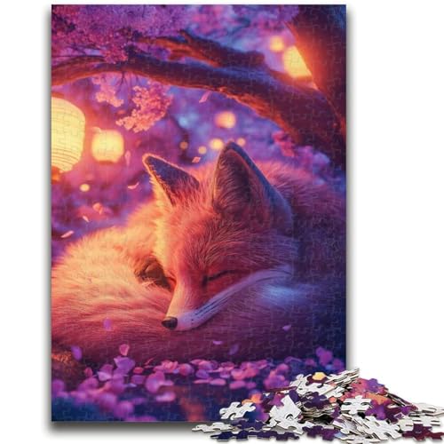 Fuchs-Puzzle für Teenager, 1000 Teile, anspruchsvolles Spiel und Lernspiel für die ganze Familie zum Geburtstag, Weihnachten, 26x38cm von ZKYUBEK