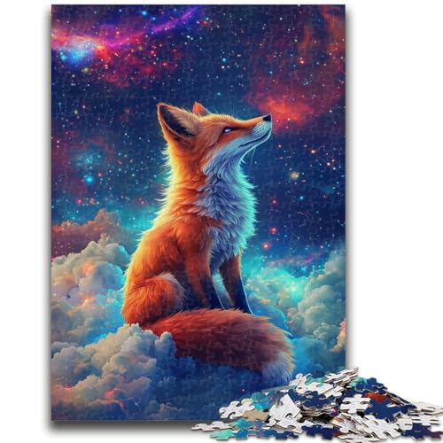 Fuchs in den Wolken, 1000-teiliges Puzzle für Erwachsene und Jugendliche, anspruchsvolles Spiel und Lernspiel für die ganze Familie zum Geburtstag, Weihnachten, 50x75cm von ZKYUBEK