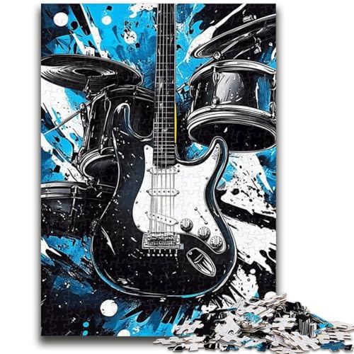 Gitarrenpuzzle für Erwachsene und Jugendliche, geeignet für Kinder ab 14 Jahren. Familienspaß ganze Familie. 26x38cm Gitarrenpuzzle für Erwachsene und Jugendliche, geeignet für Kinder ab 14 Jahren. Familienspaß ganze Familie. 26x38cm von ZKYUBEK