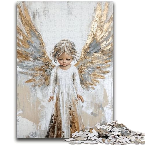 Golden Angel Girl Puzzle für Erwachsene 1000 Teile, lustige Spiele, Wanddekoration, einzigartige Geburtstags, 26x38cm Golden Angel Girl Puzzle für Erwachsene 1000 Teile, lustige Spiele, Wanddekoration, einzigartige Geburtstags, 26x38cm von ZKYUBEK