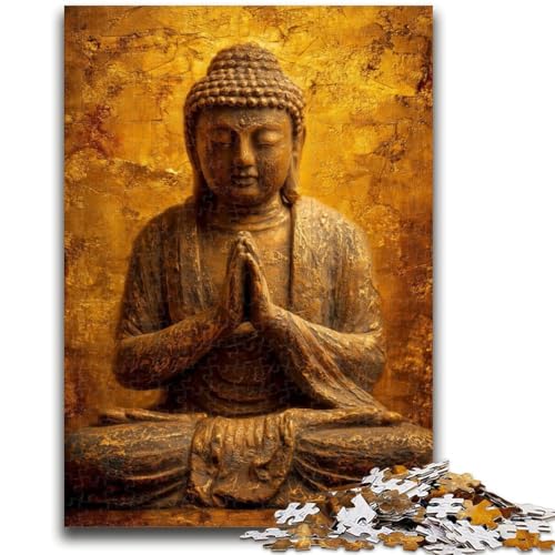 Goldener Buddha, 1000-teiliges Puzzle für Erwachsene und Jugendliche, anspruchsvolles Spiel und Lernspiel für die ganze Familie zum Geburtstag, Weihnachten, 50x75cm Goldener Buddha, 1000-teiliges Puzzle für Erwachsene und Jugendliche, anspruchsvolles Spiel und Lernspiel für die ganze Familie zum Geburtstag, Weihnachten, 50x75cm von ZKYUBEK