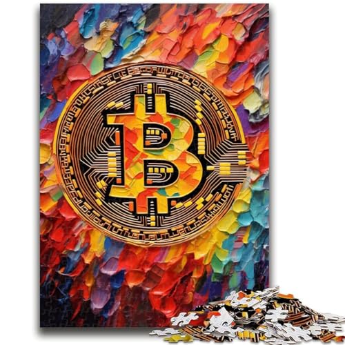 Graffiti-Bitcoin-Puzzle für Teenager, 1000 Teile, anspruchsvolles Spiel und Lernspiel für die ganze Familie zum Geburtstag, Weihnachten, 50x75cm von ZKYUBEK