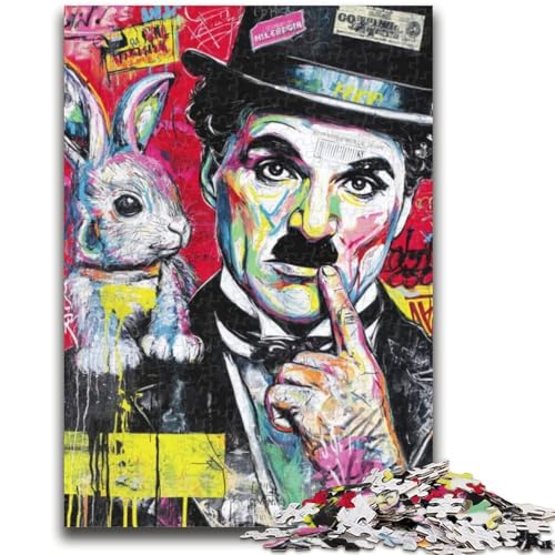 Graffiti-Puzzle 1000 Teile für Erwachsene, Spielzeug, Lernspiele, Stressabbau, Wichtelgeschenke für Kinder ab 14 Jahren, 50x75cm von ZKYUBEK