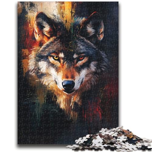 Grauwolf-Puzzles für Erwachsene und Jugendliche, pädagogisches Stressabbau-Spielzeug, ganze Familie, 50x75cm Grauwolf-Puzzles für Erwachsene und Jugendliche, pädagogisches Stressabbau-Spielzeug, ganze Familie, 50x75cm von ZKYUBEK