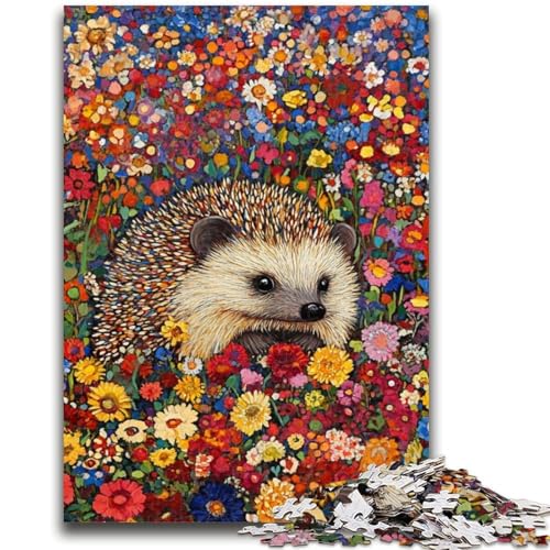 Hedgehog Art 1000-teiliges Puzzle, anspruchsvolles Spiel und Familienspiel mit passendem Poster und Quizblatt, 50x75cm Hedgehog Art 1000-teiliges Puzzle, anspruchsvolles Spiel und Familienspiel mit passendem Poster und Quizblatt, 50x75cm von ZKYUBEK