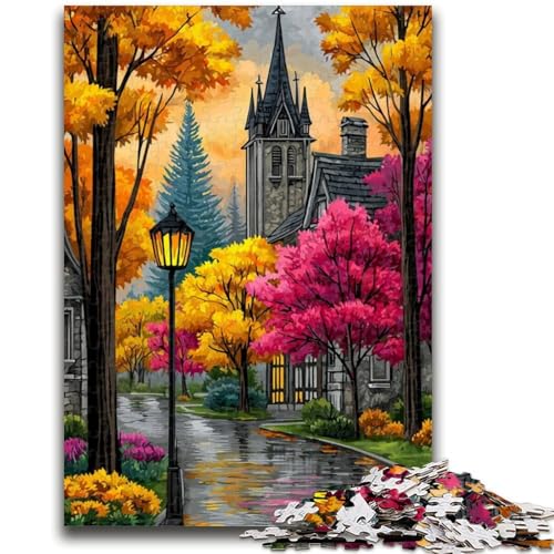 Herbstliche Stadtlandschaft Puzzle für Erwachsene 1000 Teile, lustige Spiele, Wanddekoration, einzigartige Geburtstags, 26x38cm Herbstliche Stadtlandschaft Puzzle für Erwachsene 1000 Teile, lustige Spiele, Wanddekoration, einzigartige Geburtstags, 26x38cm von ZKYUBEK