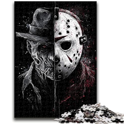 Horrorfilm-Puzzle 1000 Teile für Teenager ab 14 Jahren, Denksportaufgaben, Familienspiele, Weihnachts- und Geburtstagsgeschenke, 26x38cm Horrorfilm-Puzzle 1000 Teile für Teenager ab 14 Jahren, Denksportaufgaben, Familienspiele, Weihnachts- und Geburtstagsgeschenke, 26x38cm von ZKYUBEK