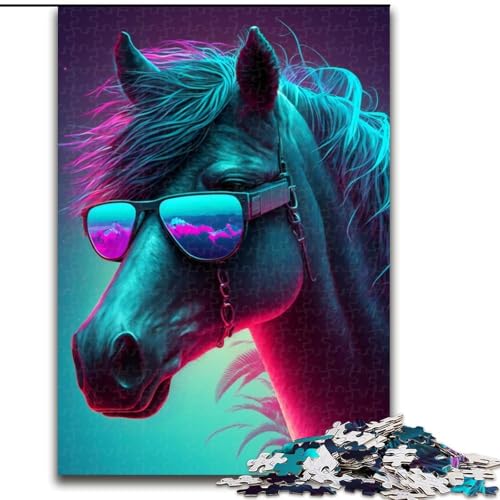 Horsewave Puzzles aus Pappe, Größe 26x38cm, Denkspiel, interaktives Familienspiel, geeignet für Kinder ab 14 Jahren von ZKYUBEK