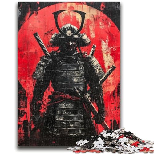 Japanischer Ninja-Krieger, 1000-teiliges Puzzle für Erwachsene und Jugendliche, anspruchsvolles Spiel und Lernspiel für die ganze Familie zum Geburtstag, Weihnachten, 50x75cm von ZKYUBEK