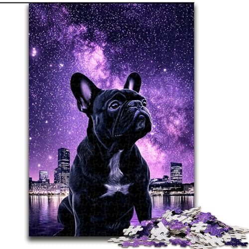 Jigsaw Puzzles Galaxy Schwarze Französische Bulldogge Holzpuzzle 26X38CM Denkspiel, Interaktives Familienspiel, Geeignet für Kinder ab 14 Jahren Jigsaw Puzzles Galaxy Schwarze Französische Bulldogge Holzpuzzle 26X38CM Denkspiel, Interaktives Familienspiel, Geeignet für Kinder ab 14 Jahren von ZKYUBEK
