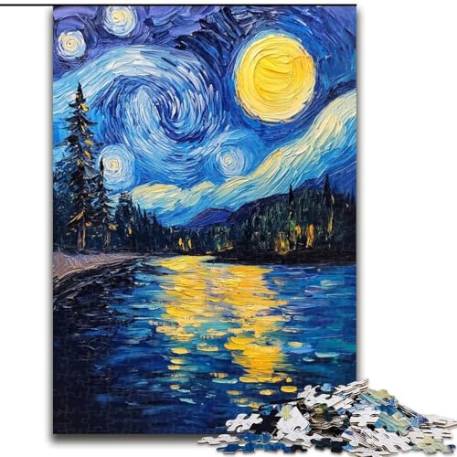 JigsawPuzzle 1000 Teile für Erwachsene Nachthimmel Van Gogh Holzpuzzle 26x38cm Denksportspiel für Teenager JigsawPuzzle 1000 Teile für Erwachsene Nachthimmel Van Gogh Holzpuzzle 26x38cm Denksportspiel für Teenager von ZKYUBEK
