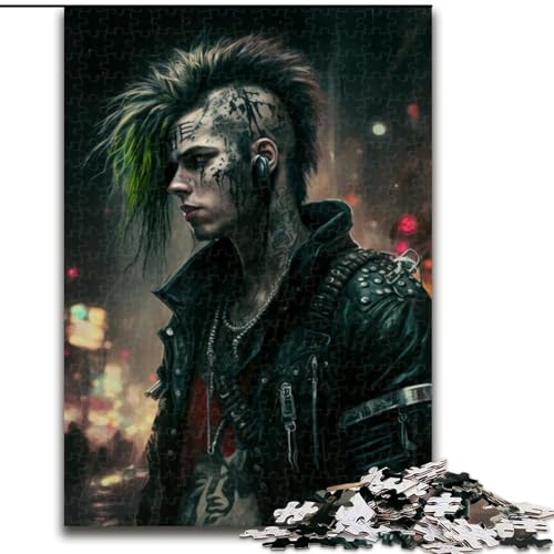 JigsawPuzzle 1000 Teile für Erwachsene Street Punk Holzpuzzle Größe 50x75cm Anspruchsvolles Denkspiel - Entspannendes Spielzeug für Teenager von ZKYUBEK