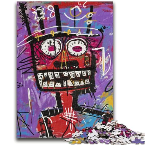 Kinderpuzzle im Basquiat-Stil für Teenager, 1000 Teile, anspruchsvolles Spiel und Lernspiel für die ganze Familie zum Geburtstag, Weihnachten, 26x38cm Kinderpuzzle im Basquiat-Stil für Teenager, 1000 Teile, anspruchsvolles Spiel und Lernspiel für die ganze Familie zum Geburtstag, Weihnachten, 26x38cm von ZKYUBEK