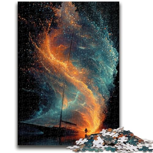 Kleines Boot in der Galaxie, Puzzle, 1000 Teile, für Erwachsene, Spielzeug, Lernspiele, Stressabbau, einzigartige Geburtstags- und Geschenkideen, 50x75cm Kleines Boot in der Galaxie, Puzzle, 1000 Teile, für Erwachsene, Spielzeug, Lernspiele, Stressabbau, einzigartige Geburtstags- und Geschenkideen, 50x75cm von ZKYUBEK