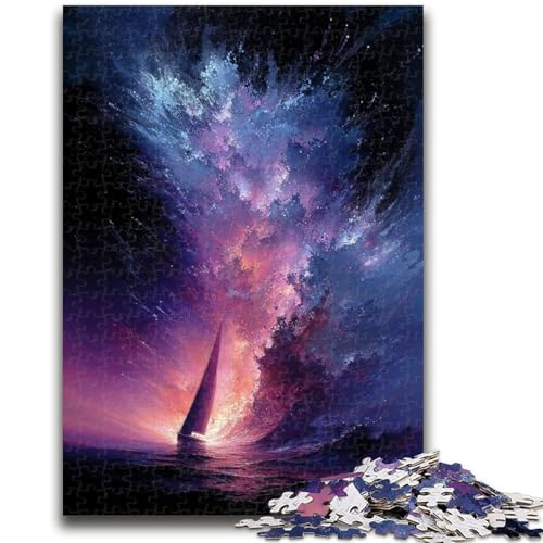 Kleines Boot in der Galaxie, Puzzle für Erwachsene, 1000 Teile, Spielzeug, intellektuelles Spiel, Künstlersammlung, Bildende Kunst, 50x75cm Kleines Boot in der Galaxie, Puzzle für Erwachsene, 1000 Teile, Spielzeug, intellektuelles Spiel, Künstlersammlung, Bildende Kunst, 50x75cm von ZKYUBEK