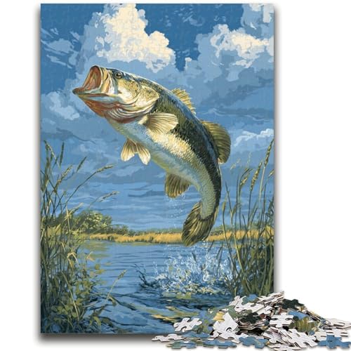 Lachs-Puzzles für Erwachsene und Jugendliche, 1000-teiliges Puzzle, pädagogisches Spielzeug zum Stressabbau, ganze Familie, 50x75cm von ZKYUBEK