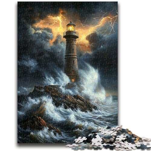 Leuchtturm-Puzzle, 1000 Teile, für Erwachsene ab 14 Jahren, Heimdekoration, Familienspiele, Weihnachts- und Geburtstagsgeschenke, 26x38cm Leuchtturm-Puzzle, 1000 Teile, für Erwachsene ab 14 Jahren, Heimdekoration, Familienspiele, Weihnachts- und Geburtstagsgeschenke, 26x38cm von ZKYUBEK