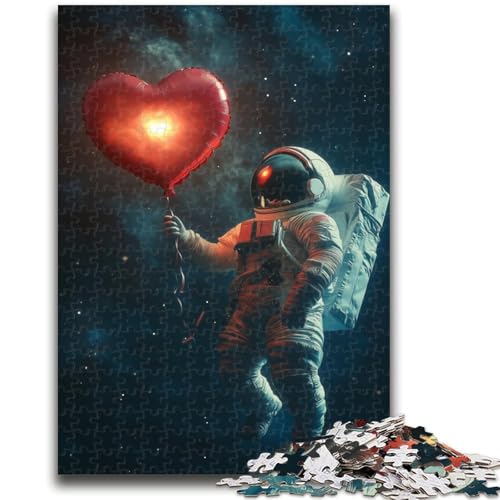 Liebevolles Astronauten-Puzzle, 1000 Teile, für Teenager, interessante Stressreduzierung, Eltern-Kind-Interaktion, 50x75cm von ZKYUBEK