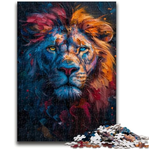 Löwen-Tier-Puzzle 1000 Teile für Erwachsene, Geschenke, Lernspiele, Heimdekoration, einzigartige Heimdekoration und Geschenke, 50x75cm von ZKYUBEK