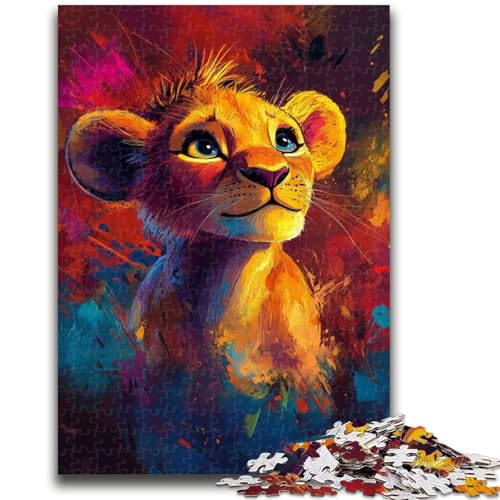 Löwenjunges-Puzzle für Erwachsene und Jugendliche, pädagogisches Stressabbau-Spielzeug, ganze Familie, 50x75cm Löwenjunges-Puzzle für Erwachsene und Jugendliche, pädagogisches Stressabbau-Spielzeug, ganze Familie, 50x75cm von ZKYUBEK