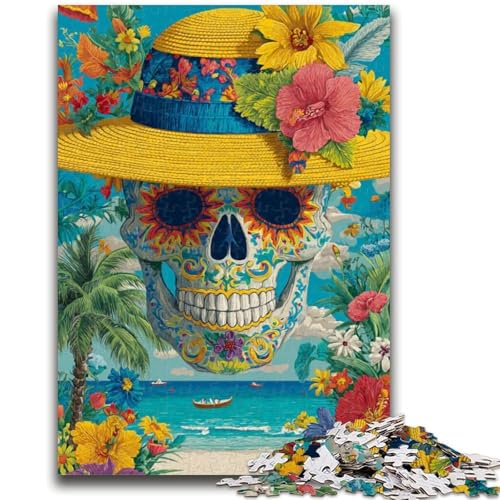 Mexikanische Totenkopf-Puzzles für Erwachsene und Jugendliche, pädagogisches Stressabbau-Spielzeug, ganze Familie, 26x38cm Mexikanische Totenkopf-Puzzles für Erwachsene und Jugendliche, pädagogisches Stressabbau-Spielzeug, ganze Familie, 26x38cm von ZKYUBEK