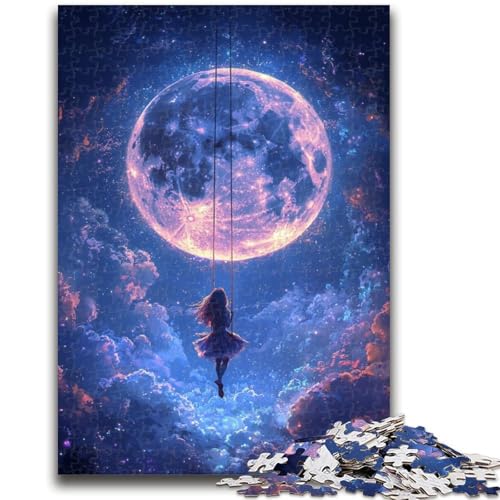 Mondlandschafts-Puzzles für Erwachsene und Jugendliche, pädagogisches Stressabbau-Spielzeug, ganze Familie, 26x38cm von ZKYUBEK